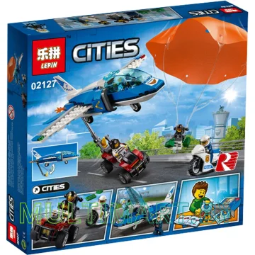 Конструктор Lepin 02127 Воздушная полиция - Арест парашютиста (244 детали) картинка 2